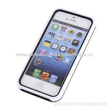 Combo Case for iPhone 5, Soft Silicone Inside, Hard PC Outside, Three-in-one